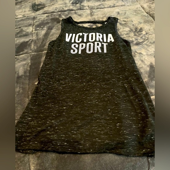 Victoria secrets sports tank top with open in back. - Picture 1 of 4